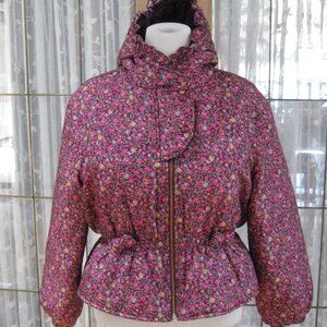 Love Shack Women Puffer Jacket Size S Pink rouses hooded